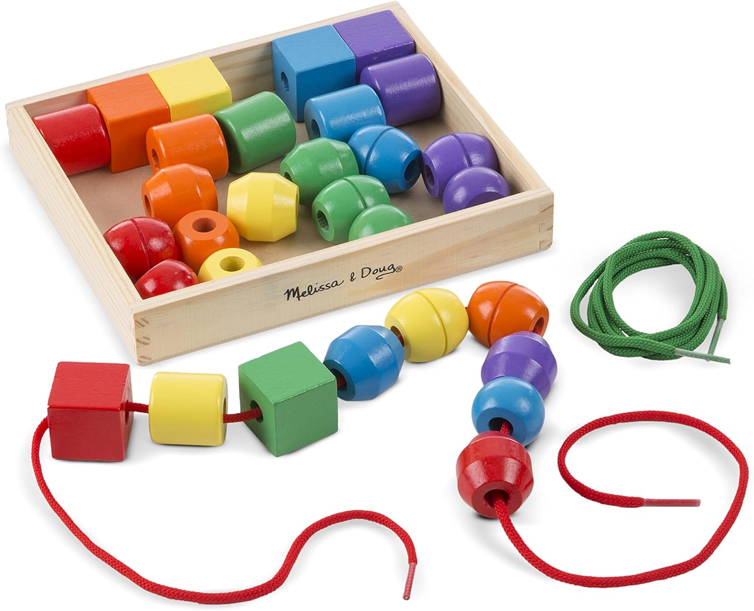 Melissa & Doug Primary Lacing Beads