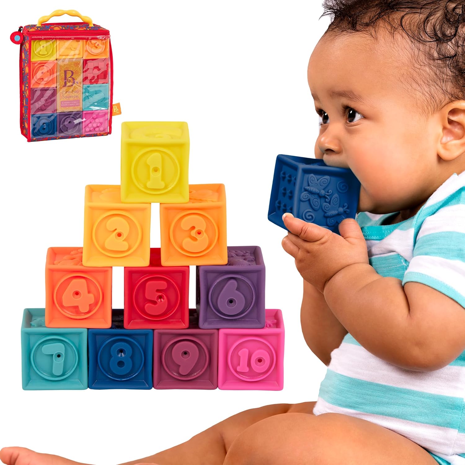 B. toys – Baby Blocks – Stacking & Building Toys For Babies