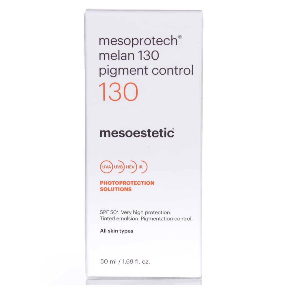 Mesoestetic Mesoprotech Melan Cream SPF 130+ Pigment Control-Protects Skin against UVB, UVA, HEV, IR-Facial Sunblock