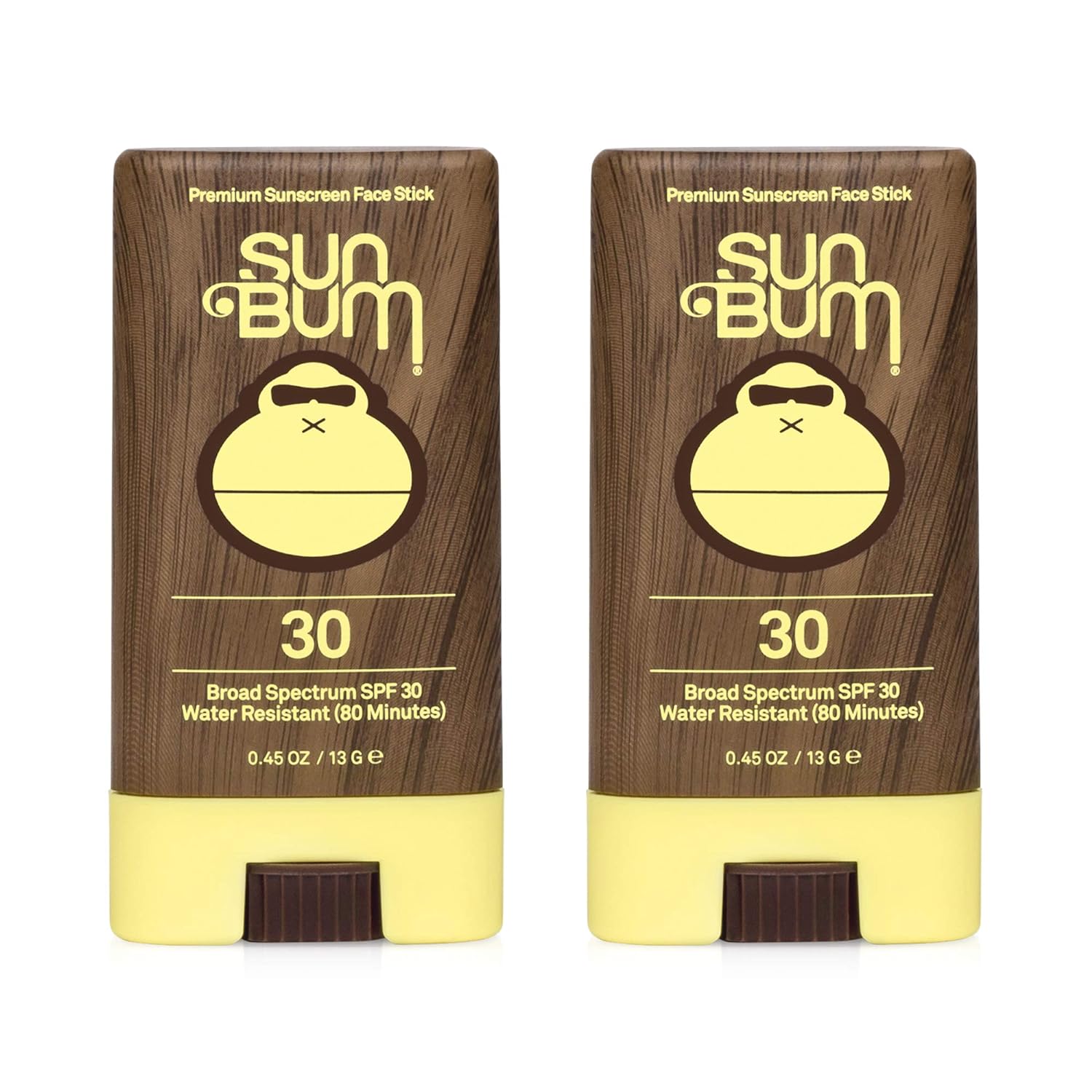 Sun Bum Sun Bum Original Spf 30 Sunscreen Face Stick Vegan and Reef Friendly (octinoxate & Oxybenzone Free) Broad Spectrum Moisturizing Roll-on Uva/uvb Sunscreen With Vitamin E 2 Pack