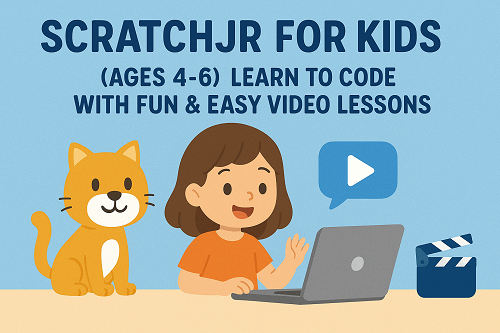 Course 3: ScratchJr for Kids (Ages 4-6) | Learn to Code with Fun & Easy Video Lessons
